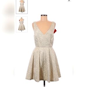 Gold Embossed Cocktail dress By Erin by Erin Fetherston
